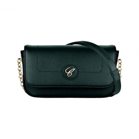 萧邦/Chopard HAPPY SPORT斜挎包 绿色粒面小牛皮 | 95000-1123