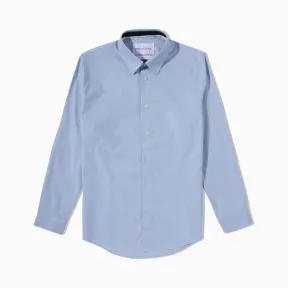 Calvin Klein 男装长袖Logo衬衫 J314532-牛仔休闲系列