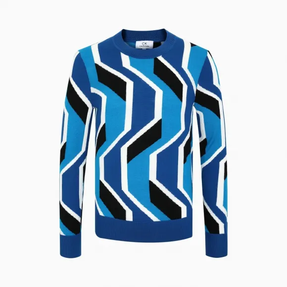 Calvin Klein 男装 绵羊毛针织衫毛衣 M84201053W-Ckck