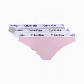 卡尔文·克莱恩/Calvin Klein 女士秋冬新款LOGO边透气三条装内裤 QD3588-内衣系列