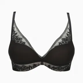 Calvin Klein 女装 柔软钢圈提托聚拢蕾丝文胸 Qf5879Ad-内衣系列