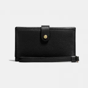 蔻驰/Coach 抛光粒面皮革手机腕包 13943 LIBLK