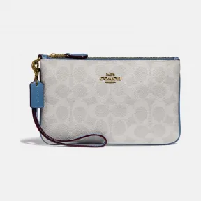 蔻驰/Coach  大色块经典标志帆布小号腕包 3050_B4R7D