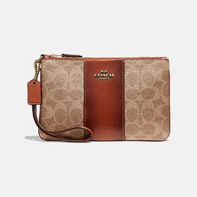 蔻驰/Coach 小拼色经典标志帆布号腕包 32445 B4NQ4