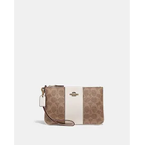 蔻驰/Coach 小拼色经典标志帆布号腕包 32445 B4NQ5