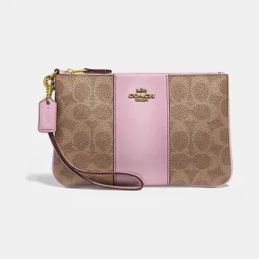 蔻驰/Coach 小拼色经典标志帆布号腕包 32445 B4OHE