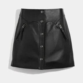 蔻驰/Coach 真皮短裙 33190 BLK