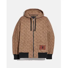 蔻驰/Coach COACH X CHAMPION 全拉链连帽卫衣 3371-TAM-XXL