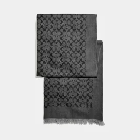 蔻驰/Coach 双色经典标志披巾 39578 BLK