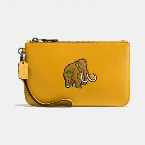 蔻驰/Coach 铬鞣皮革COACH BEASTS小号腕包 55716 DKFLX