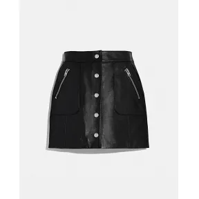 蔻驰/Coach 真皮迷你裙 67643-BLK-04