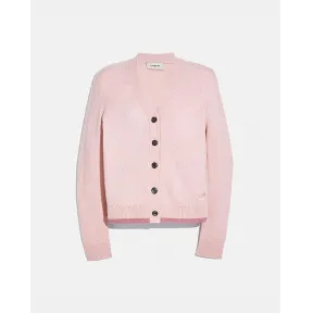 蔻驰/Coach 马车图案基本款开襟毛衣 6932-PIN-XS