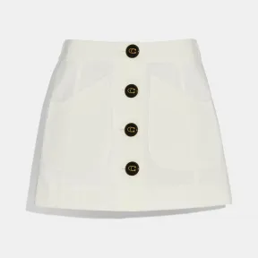 蔻驰/Coach 短款军品裙 72580 WHT