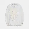 蔻驰/Coach 超大褶边衬衣 72665 WHT