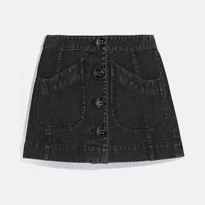 蔻驰/Coach 牛仔裙 75661 BLK