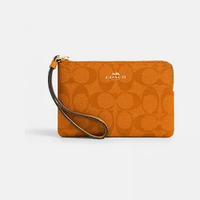 蔻驰/Coach 经典标志帆布角拉链腕包 91178-IMNXU