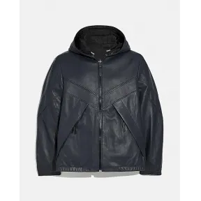 蔻驰/Coach 双面皮革训练卫衣 97829-NV-BK-42