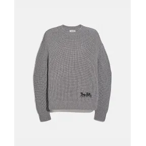 蔻驰/Coach 马车图案毛衣 C0445-GRY-XL