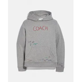 蔻驰/Coach COACH手绘图案连帽卫衣 C3730-SLO-L