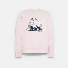 蔻驰/Coach 棉滑雪图案圆领卫衣 C7796-QTF-XS