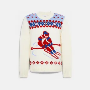 蔻驰/Coach 滑雪费尔岛针织毛衣 C8184-CRM-XL