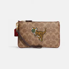 蔻驰/Coach 经典标志帆布老虎REXY农历新年系列小号腕包 C8395-B4TWJ
