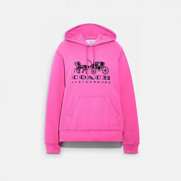 蔻驰/Coach EVERGREEN马车图案连帽卫衣 C9118-QDV-M