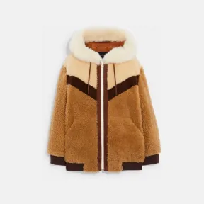 蔻驰/Coach LJN 羊毛皮滑雪卫衣 CE896-LJN-S