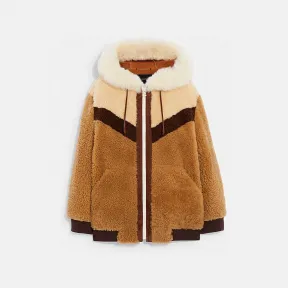 蔻驰/Coach LJN 羊毛皮滑雪卫衣 CE896-LJN-XS