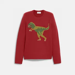 蔻驰/Coach 红色 REXY圆领毛衣 CF605-RED