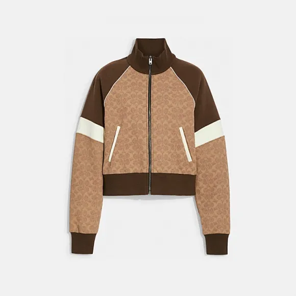 蔻驰/Coach  经典标志拉链卫衣 CI386-P32