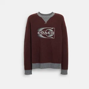 蔻驰/Coach 渐变色经典标志圆领毛衣 CK737-VZK