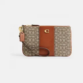 蔻驰/Coach 经典标志织物小号腕包 CM512-B4TA7