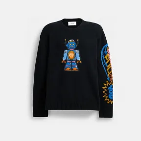 蔻驰/Coach COSMIC COACH毛衣 CN620-BLC