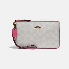 蔻驰/Coach 女士 大色块经典标志帆布小号腕包 3050_B4R7C