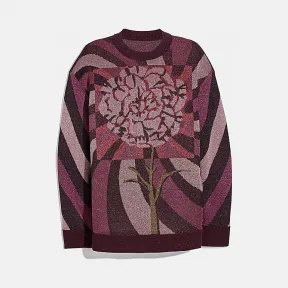 蔻驰/Coach KAFFE FASSETT康乃馨印花毛衣 78937_L38