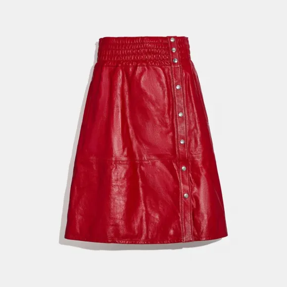 蔻驰/Coach  女士 罩衣皮革裙 C0438-SCA