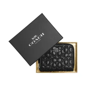 蔻驰/Coach 黑色  皮革 零钱包 F87757-SVBK