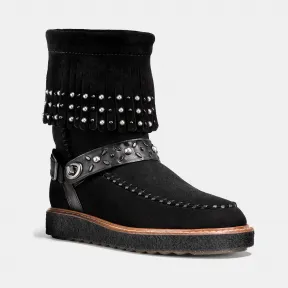 蔻驰/Coach ROCCASIN羊毛皮靴 G1359 BKBK