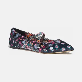 蔻驰/Coach Harriette Mary Jane Flat- Printed Velvet G4542_PBA