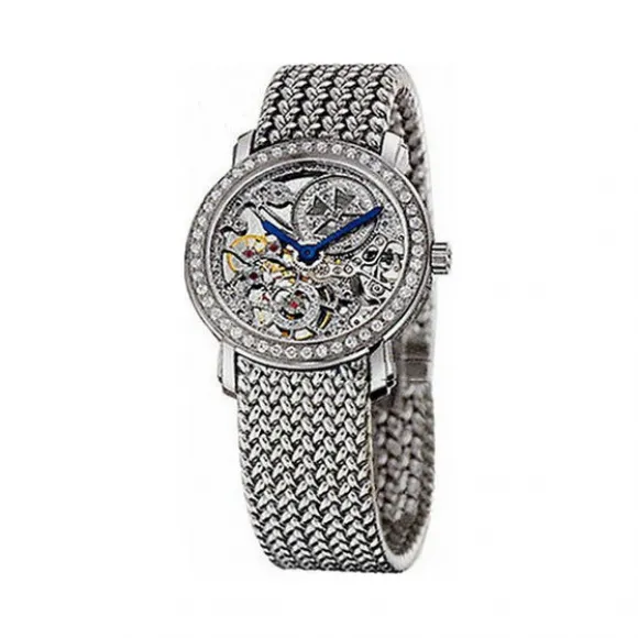 江诗丹顿/Vacheron Constantin Malte马耳他系列 18k白金镶钻 手动机械机芯 女表 13580-349G