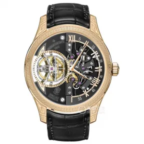 江诗丹顿/Vacheron Constantin 阁楼工匠系列 45 MM 18k 5N玫瑰金 手动机械机芯 男表 9890C-000R-202C