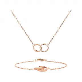 丹尼尔·惠灵顿/Daniel Wellington Elan Unity Necklace + Elan Unity Bracelet 165MM 套装 DW00501008