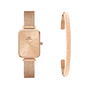 丹尼尔·惠灵顿/Daniel Wellington Quadro Unitone + Classic Bracelet 日本石英机芯 套装 DW00501372