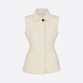 迪奥/Dior 淡褐色羊毛桑蚕丝背心 011G08A1166-X0200