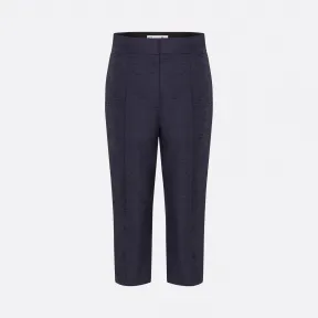 迪奥/Dior 蓝色棉质九分裤 011P11A3062-X5435