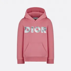 迪奥/Dior 粉色棉质起绒布 DIOR AND DANIEL ARSHAM 连帽衫搭配 3D 徽标 0SBK23SWEZ-Y341