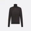 迪奥/Dior 高领针织衫 深灰色山羊绒平纹针织面料 CD Icon 刺绣 113M646AT220_C888_TXS