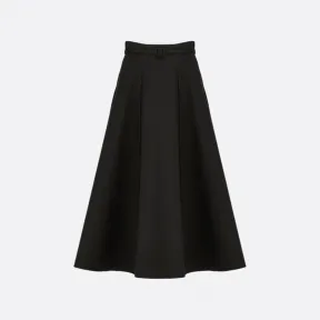 迪奥/Dior 半裙 黑色羊毛和桑蚕丝混纺面料 151J21A1166_X9000_T34