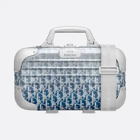 迪奥/Dior 渐变蓝色 Dior Oblique 图案铝镁合金 DIOR 和 RIMOWA 手提箱 1DRPO164YWX-H00E